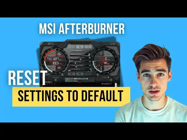 'Video thumbnail for How to Reset MSI Afterburner Settings to Default (Simple Tutorial For Beginners)'