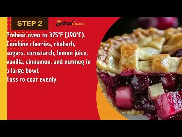 'Video thumbnail for Homemade Cherry Rhubarb Pie – Easy & Delicious Recipe'