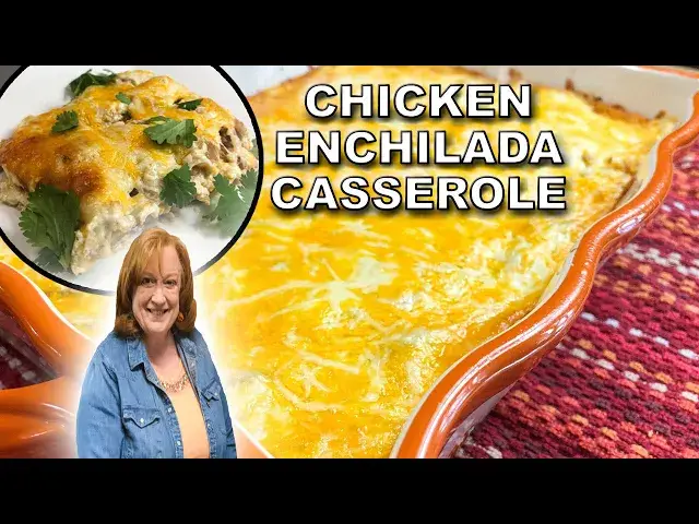 'Video thumbnail for SIMPLE CHICKEN ENCHILADA CASSEROLE RECIPE | A Delicious Easy Mexican Meal Idea'