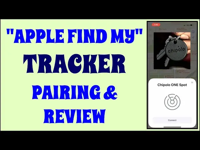 'Video thumbnail for Chipolo One Spot Find My Tracker -- PAIRING DEMO & REVIEW'