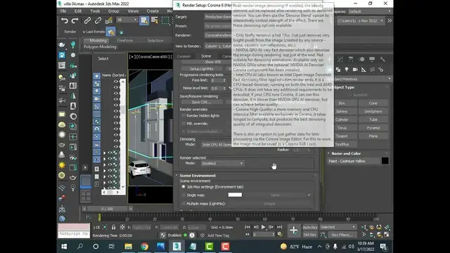 'Video thumbnail for Exterior House Design with 3ds Max overview of scene settings'