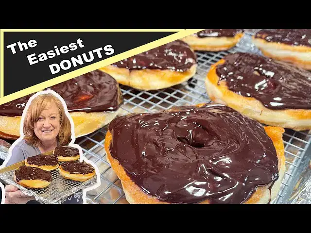 'Video thumbnail for Easiest DONUTS Made With Frozen Rhodes Dinner Rolls'