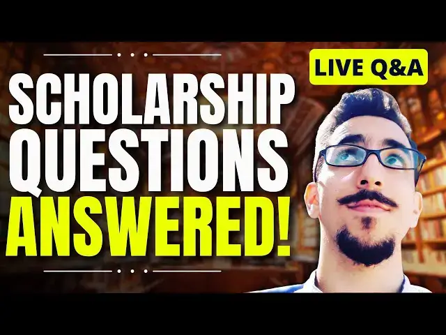 'Video thumbnail for Scholarship Q&A Livestream'