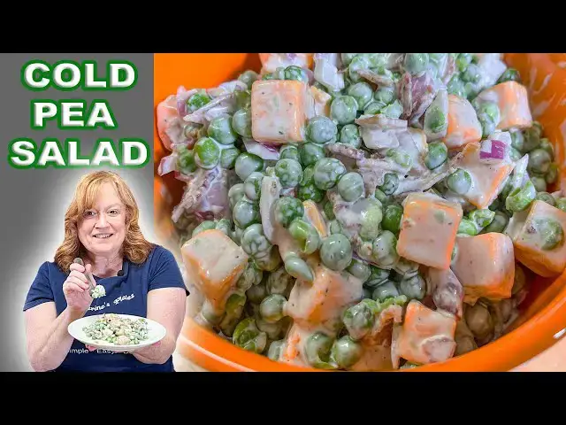 'Video thumbnail for COLD PEA SALAD, A Cool Refreshing Side Dish Perfect for Spring or Easter'