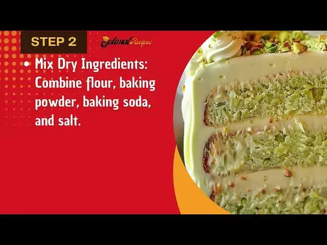 'Video thumbnail for Best Creamy Pistachio Cake – Moist Layered Dessert Recipe'