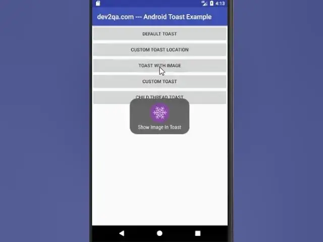'Video thumbnail for android custom toast example'