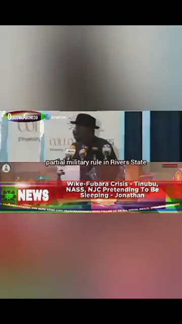'Video thumbnail for Wike-Fubara Crisis - Tinubu, NASS, NJC Pretending To Be Sleeping - Jonathan '