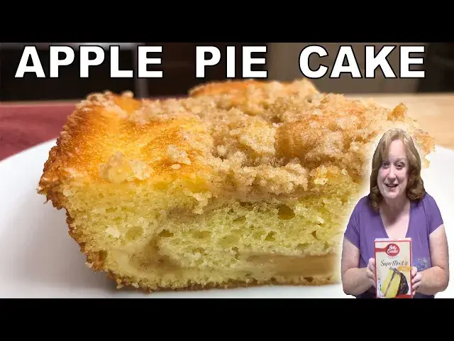 'Video thumbnail for Easy Apple Pie Cake Recipe | IT'S FALL YA'LL |  Bake With Me using Box Cake Mix'