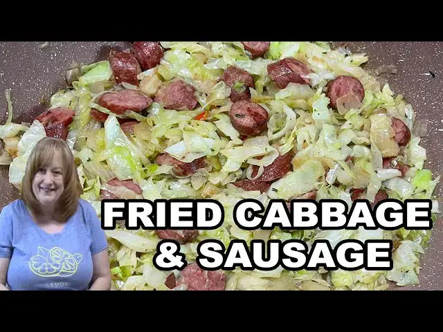 'Video thumbnail for FRIED CABBAGE, SAUSAGE, and POTATOES Recipe | One Skillet Meal | Easy Dinner or Lunch Meal Idea'