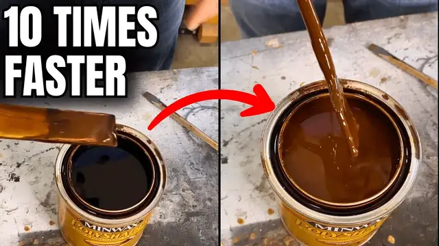 'Video thumbnail for Fastest Way to Mix Wood Stain'