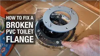 'Video thumbnail for How to Replace a Broken PVC Toilet Flange (Best Method)'