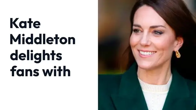 'Video thumbnail for Kate Middleton delights fans with fresh health update as she turns 43'