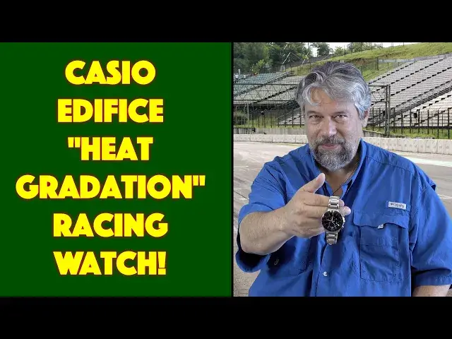 'Video thumbnail for CASIO EDIFICE EFR573 HG-1AV Sport Chronograph Watch -- REVIEW'