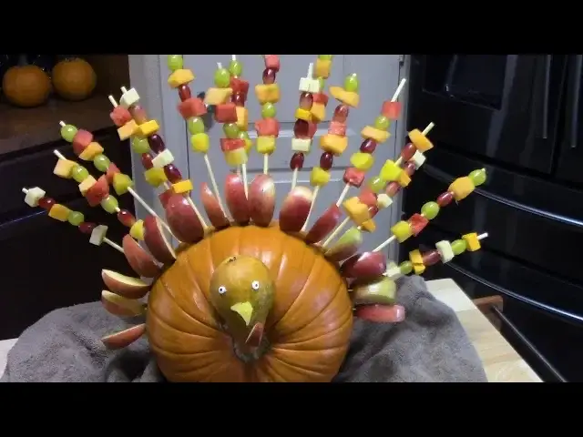 'Video thumbnail for PUMPKIN FRUIT KABOB TURKEY | VANILLA FRUIT DIP'