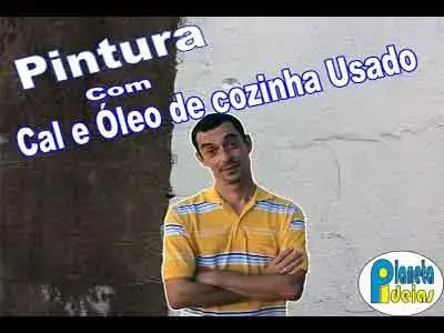 'Video thumbnail for Como fazer Pintura com Cal e Óleo de cozinha'