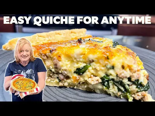 'Video thumbnail for EASY QUICHE for Breakfast, Brunch, Holidays or Any Occasion'