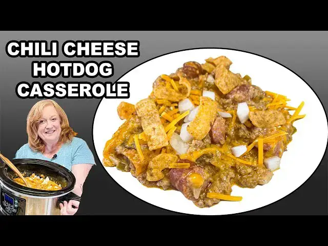 'Video thumbnail for Crockpot CHILI CHEESE HOTDOG Casserole, Slow Cooker Meal Ideas'