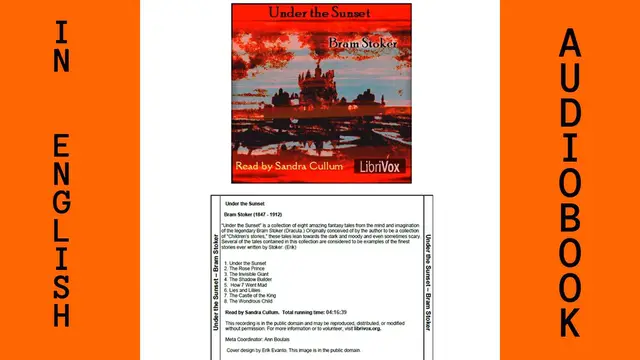 'Video thumbnail for Under the Sunset by Bram Stoker . #LookAudioBook'