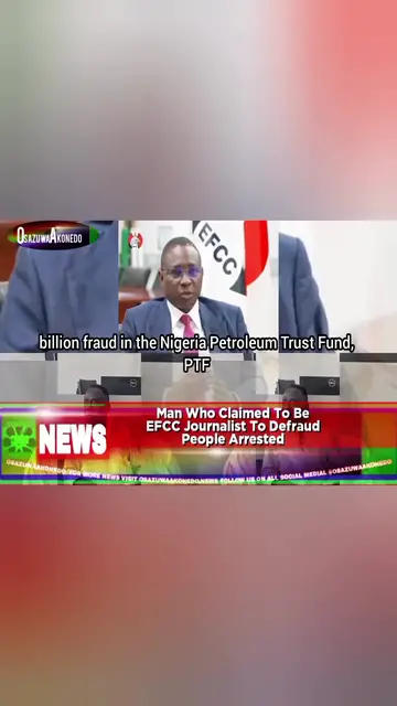 'Video thumbnail for Man Who Claimed To Be EFCC Journalist To Defraud People Arrested '