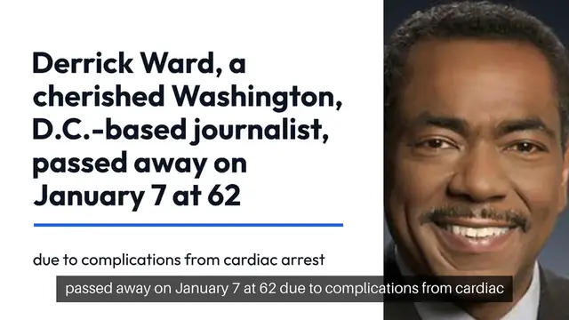 'Video thumbnail for Derrick Ward, Beloved NBC Reporter in D.C., Dies at 62'