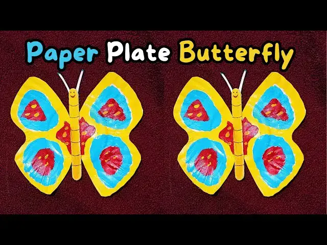 'Video thumbnail for Butterfly Craft Made Using Paper Plate | Insect Craft'