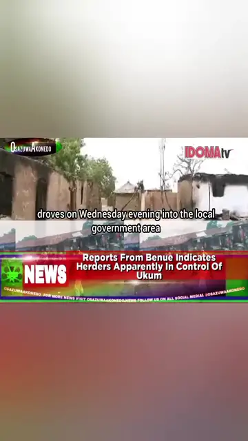 'Video thumbnail for Reports From Benue Indicates Herders Apparently In Control Of Ukum '