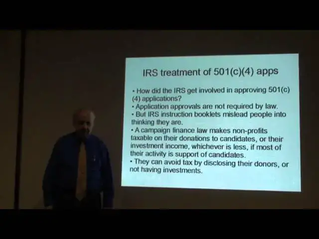 'Video thumbnail for IRS treatment of 501(c)(4) apps'
