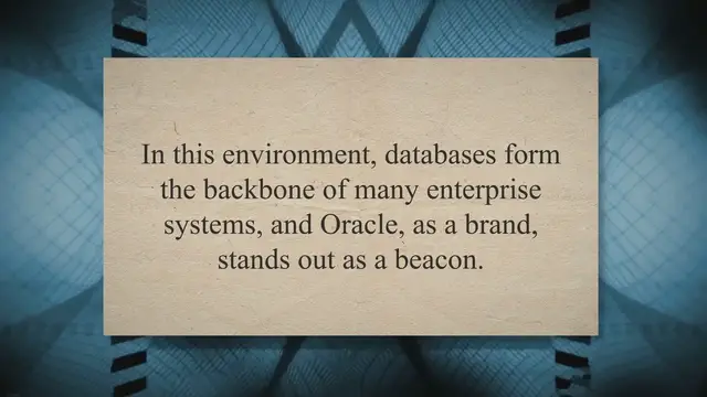 'Video thumbnail for Introduction to Oracle Database'