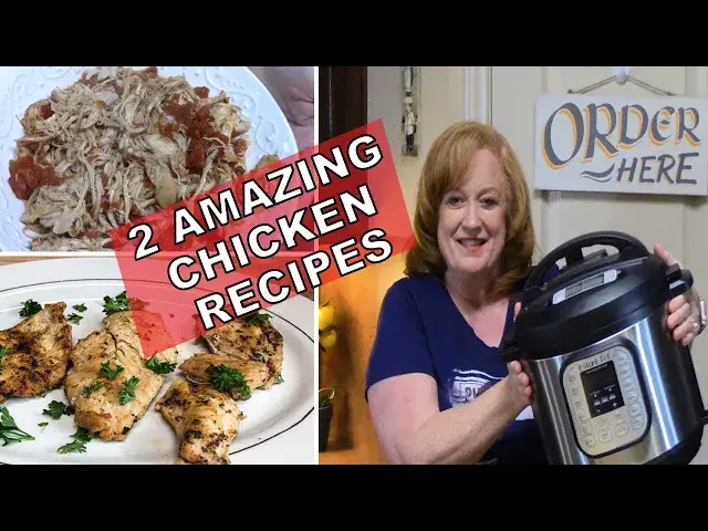 'Video thumbnail for 2 AMAZING INSTANT POT CHICKEN RECIPES | COOK WITH ME INSTANT POT RECIPES | EASY CHICKEN RECIPES'