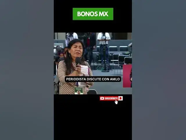 'Video thumbnail for Periodista enfrenta a Amlo durante la Mañanera #amlo #mañanera #pensiónbienestar'