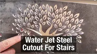 'Video thumbnail for Water Jet Steel Cutout For Stairs'