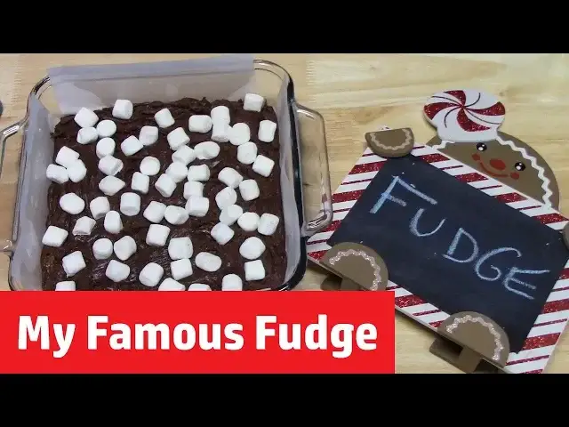 'Video thumbnail for MY FAMOUS FUDGE | VLOGMAS DAY 2 | CHRISTMAS BAKING'