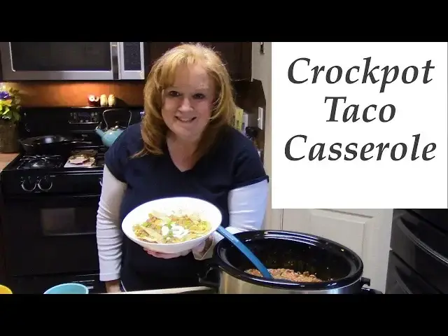 'Video thumbnail for CROCKPOT TACO CASSEROLE | COLLAB W/COOKING WITH KORY'