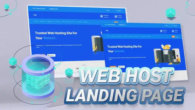 'Video thumbnail for Building a Modern Landing Page for Web Hosting Service Company | Reactapp | Speed Codez'