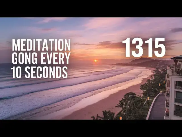 'Video thumbnail for 13-Min Sunset Meditation 🌅 Gong & Ocean Views from Mercure Kuta Bali Rooftop'