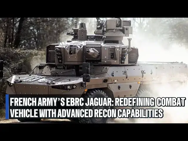 'Video thumbnail for French Army’s EBRC Jaguar: Redefining Modern Combat Vehicle with Advanced Recon Capabilities'