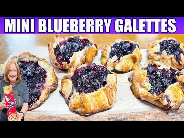 'Video thumbnail for MINI BLUEBERRY GALETTES Delicious Pie Crust Dessert'