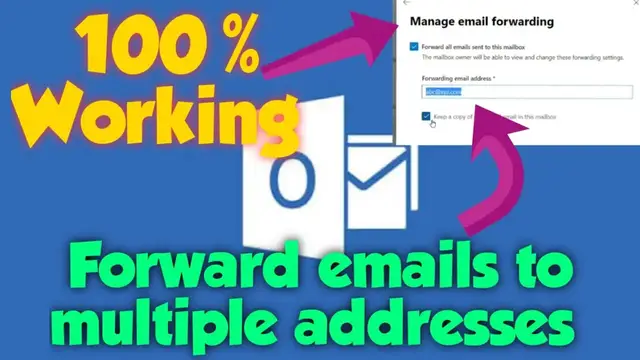 'Video thumbnail for How to forward emails from a mailbox to multiple addresses in Office 365'