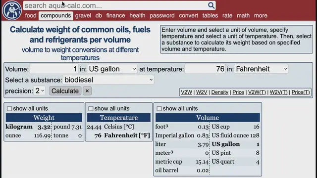 'Video thumbnail for Volume to Weight Calculator: Simplify Density Calculations for Oils and Refrigerants'