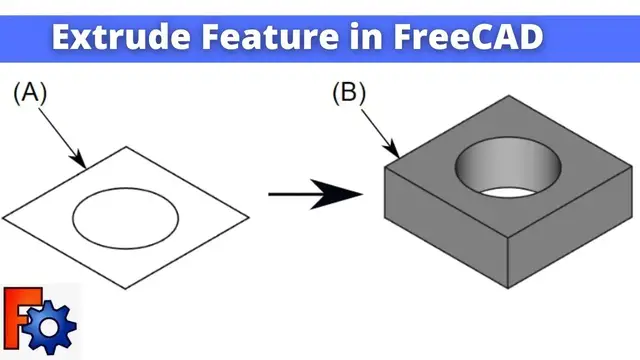 'Video thumbnail for Extrude Feature in FreeCAD | FreeCAD Beginner Tutorial | Mechnexus |'