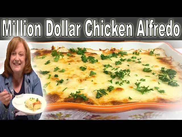 'Video thumbnail for MILLION DOLLAR CHICKEN ALFREDO CASSEROLE RECIPE'