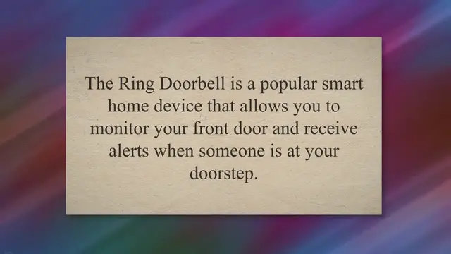 'Video thumbnail for Step-by-Step Guide: How to Change Wifi Network on Ring Doorbell (With Images) - Troubleshooting Common Issues and Solutions'