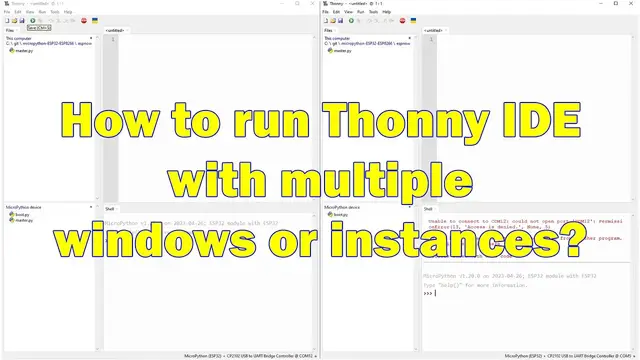 'Video thumbnail for How do you run Thonny IDE with multiple windows or instances?'