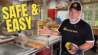 'Video thumbnail for Table Saw Rip Cut Guide'
