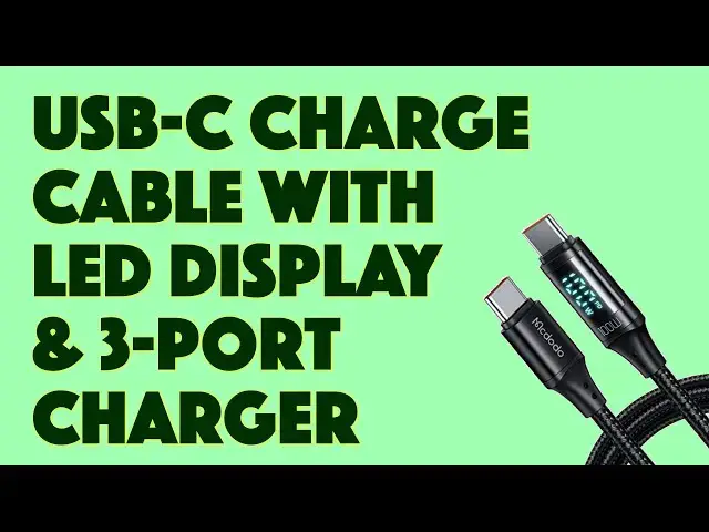 'Video thumbnail for McDodo USB-C Cable w LED and 65W 3-Port Charger -- DEMO & REVIEW'