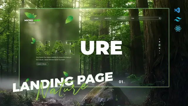 'Video thumbnail for Speed Coding Mastery, Crafting a Nature-Inspired animated Landing Page with ReactJS'