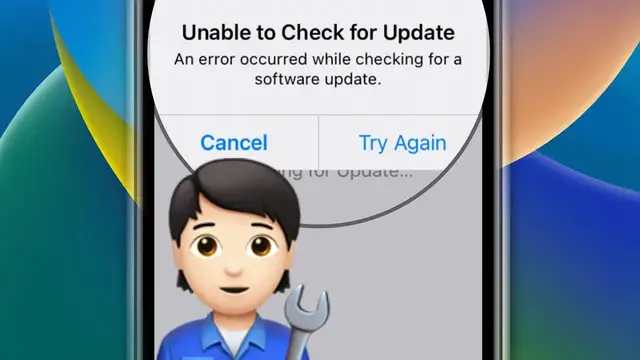 'Video thumbnail for Unable To Check For Update? An error occurred iOS 16? (Fix)'