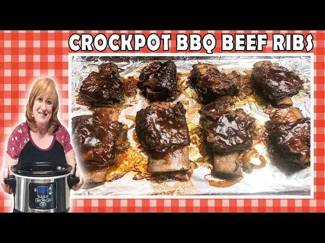 'Video thumbnail for CROCKPOT BBQ BEEF SHORT RIBS | Slow Cooker RIBS with DRY RUB'