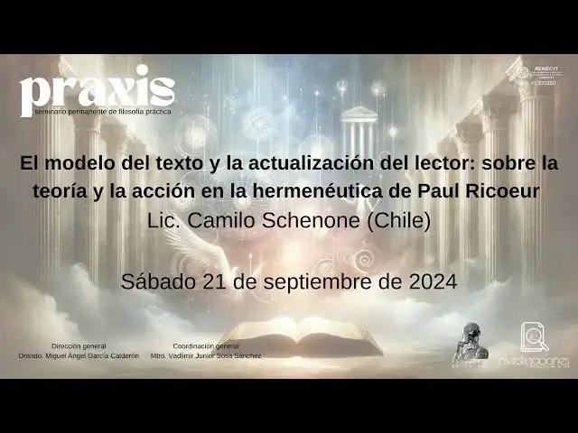 'Video thumbnail for El modelo del texto y la actualización: sobre la teoría y la acción en la hermenéutica de Ricoeur'