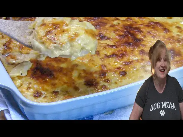 'Video thumbnail for CHEESY AU GRATIN POTATOES RECIPE | The Best Potato Side Dish'